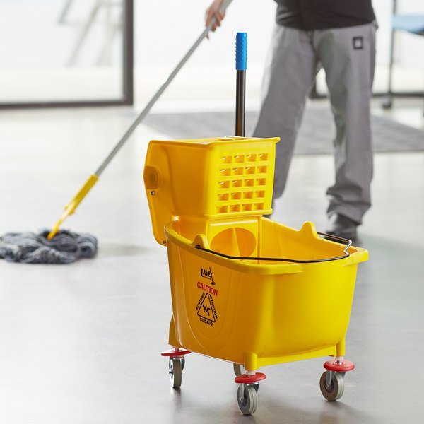 How To Use Yellow Mop Bucket?