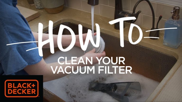 How to Clean Handheld Vacuum Filter